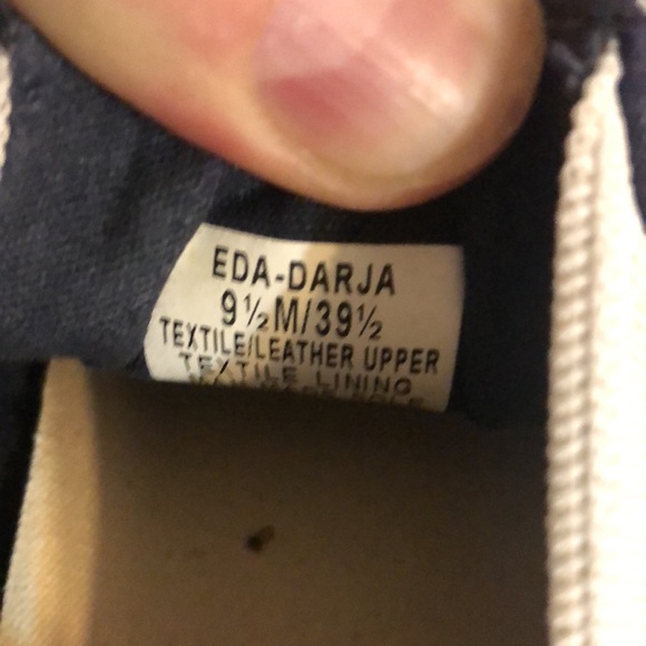 ED by Ellen Degeneres navy blue polka dot loafers. Rubber “love” sole. Cute! - Picture 9 of 9